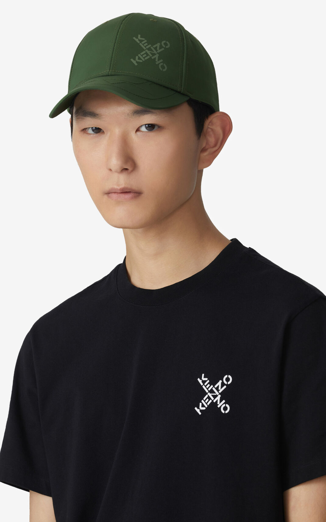 Kenzo Sport Little X T Shirt Black For Mens 6350ZLDJE